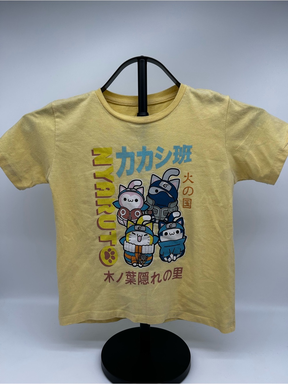 Naruto Kids Yellow Short Sleeve Tee Size XS (4/5)